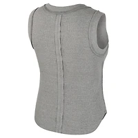 Débardeur côtelé tri-blend gris chiné Colosseum pour femme, Oklahoma Sooners Beach You