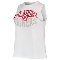 Concepts Sport Ensemble de nuit avec débardeur et legging Oklahoma Sooners pour femme, anthracite/blanc