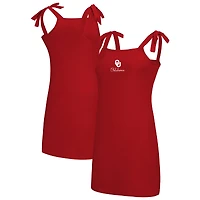 Women's Concepts Sport  Crimson Oklahoma Sooners Tie-Shoulder Nightdress