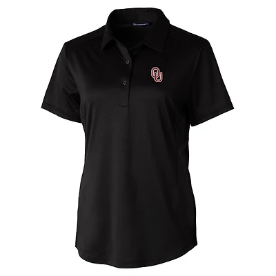 Polo Cutter & Buck noir pour femme, modèle Prospect des Oklahoma Sooners