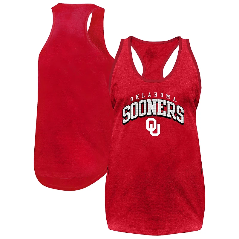 Women's Fanatics Crimson Oklahoma Sooners Plus Arch Tank Top