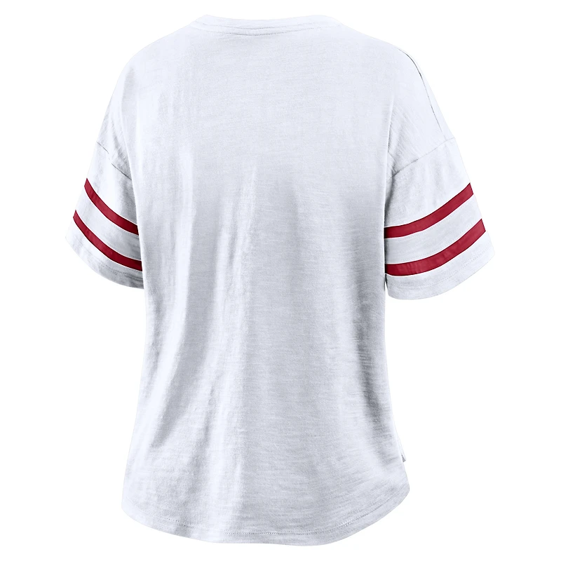 Women's Fanatics White Oklahoma Sooners Hometown Premium Script T-Shirt