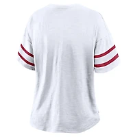 Women's Fanatics White Oklahoma Sooners Hometown Premium Script T-Shirt