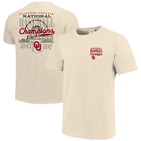 Women's Image One Cream Oklahoma Sooners 2026 NCAA Baseball Men's College World Series Champions Overlay T-Shirt