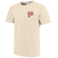 Women's Image One Cream Oklahoma Sooners 2026 NCAA Baseball Men's College World Series Champions Overlay T-Shirt