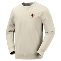 Women's Image One Cream Oklahoma Sooners 2026 NCAA Baseball Men's College World Series Champions Pennant Crewneck Sweatshirt