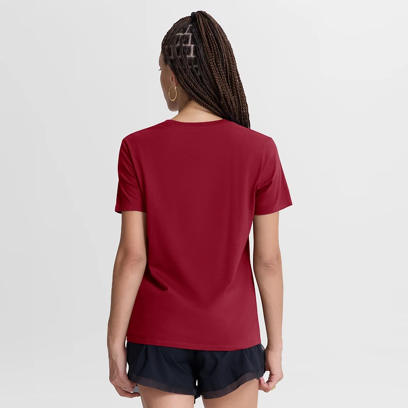 Women's Jordan Brand Crimson Oklahoma Sooners Script Mantra Logo T-Shirt