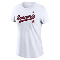 Women's Jordan Brand White Oklahoma Sooners Local Script T-Shirt