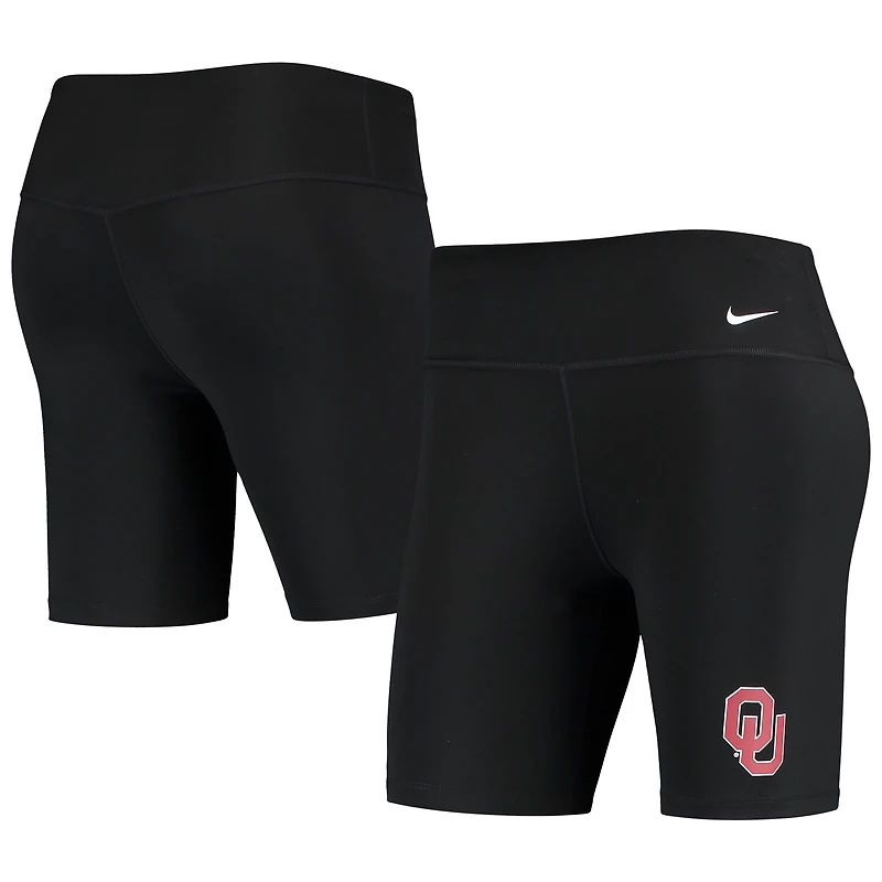 Short Oklahoma Sooners Biker Performance Nike noir pour femme
