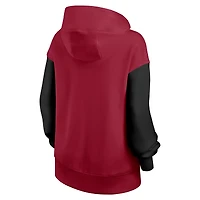 Sweat à capuche surdimensionné Nike Legacy Phoenix pour femme, cramoisi/noir, Oklahoma Sooners