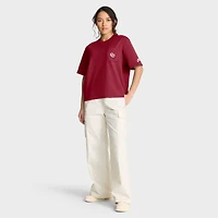 T-shirt Nike Crimson Oklahoma Sooners Legacy Pocket Boxy pour femme