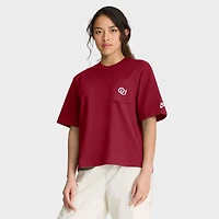 Women's Nike  Crimson Oklahoma Sooners Legacy Pocket Boxy T-Shirt