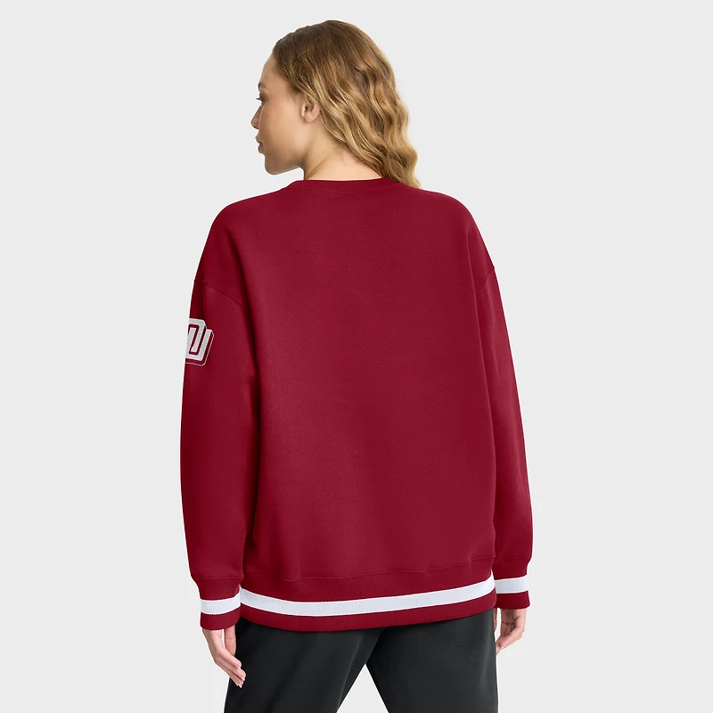 Women's Nike Crimson Oklahoma Sooners Oversized Legacy Phoenix Sweatshirt