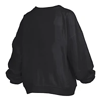 Sweat-shirt Pressbox noir pour femmes, Oklahoma Sooners, grande taille, Nelson Janise
