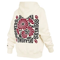 Sweat à capuche crème Oklahoma Sooners Elena Janise pour femme