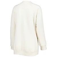 Sweat-shirt raglan Pressbox Oklahoma Sooners Old Standard Pennant Knobi pour femme, crème
