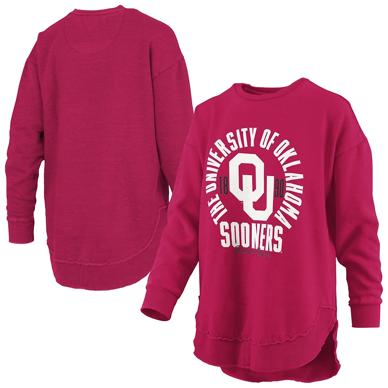 Women's Pressbox Crimson Oklahoma Sooners Blitz Long Sleeve T-Shirt
