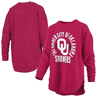 Women's Pressbox  Crimson Oklahoma Sooners Blitz Long Sleeve T-Shirt