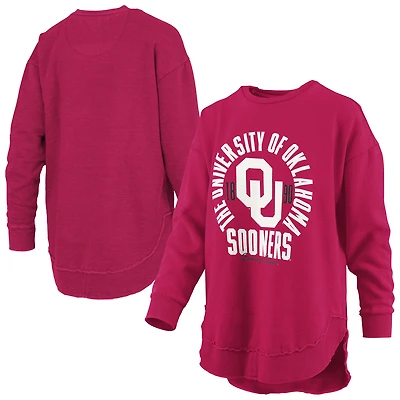 Women's Pressbox Crimson Oklahoma Sooners Blitz Long Sleeve T-Shirt