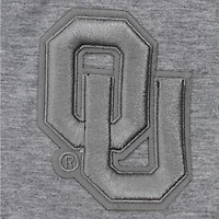 Women's Pro Standard Heather Charcoal Oklahoma Sooners Tonal Neutral Boxy Cropped T-Shirt