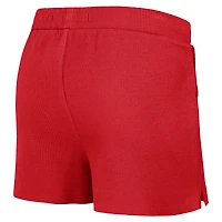 WEAR by Erin Andrews Crimson Oklahoma Sooners Ensemble t-shirt à manches longues et short en tricot gaufré pour femmes