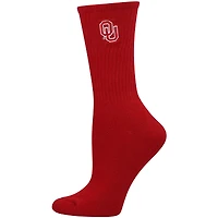 Women's ZooZatz Crimson/White Oklahoma Sooners 2-Pack Quarter-Length Socks