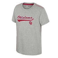 Youth Colosseum  Heather Gray Oklahoma Sooners Airball Baseball T-Shirt