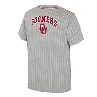 Youth Colosseum  Heather Gray Oklahoma Sooners Airball Baseball T-Shirt