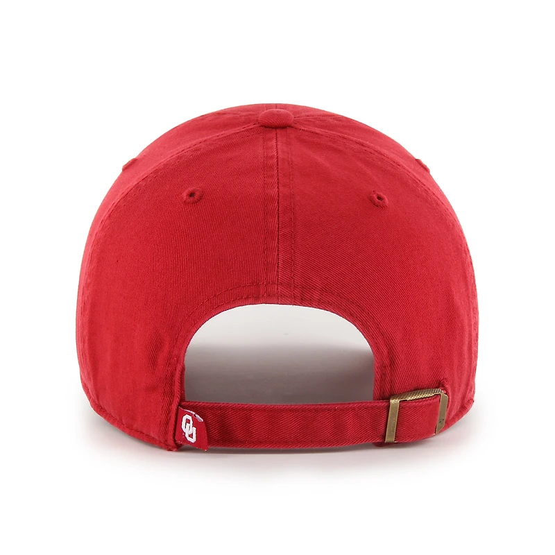 Youth '47 Crimson Oklahoma Sooners Clean Up Adjustable Hat