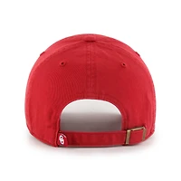 Youth '47  Crimson Oklahoma Sooners Clean Up Adjustable Hat