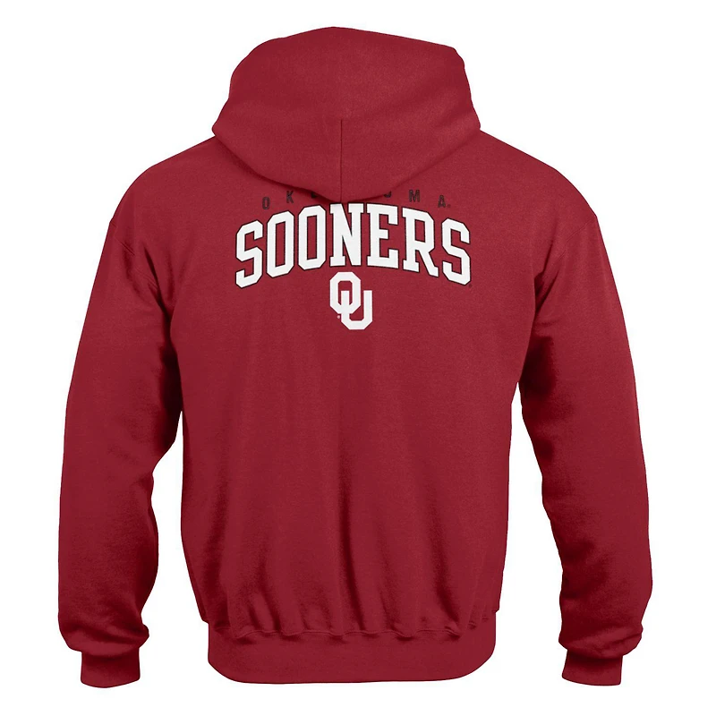 Champion de la jeunesse Crimson Oklahoma Sooners Powerblend Sweat à capuche deux coups