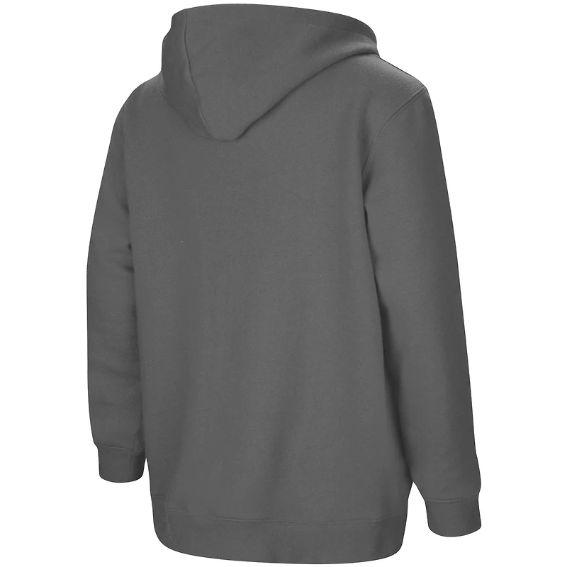 Youth Colosseum Charcoal Oklahoma Sooners 2-Hit Team Pullover Hoodie