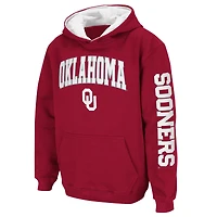 Sweat à capuche Colosseum Crimson Oklahoma Sooners 2-Hit Team pour jeunes