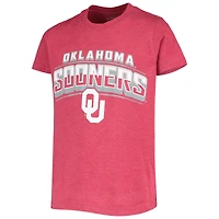 Youth Colosseum Crimson Oklahoma Sooners Core Sunrise Playbook T-Shirt