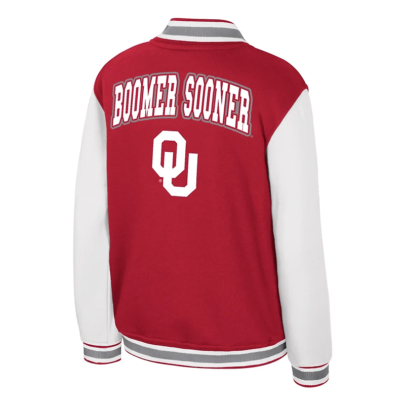 Blouson aviateur entièrement zippé Grand Tour des Oklahoma Sooners du Colisée pour jeunes