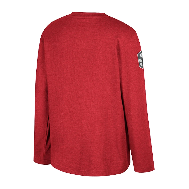 Youth Colosseum Heather Crimson Oklahoma Sooners OHT Military Appreciation Oorah Long Sleeve T-Shirt