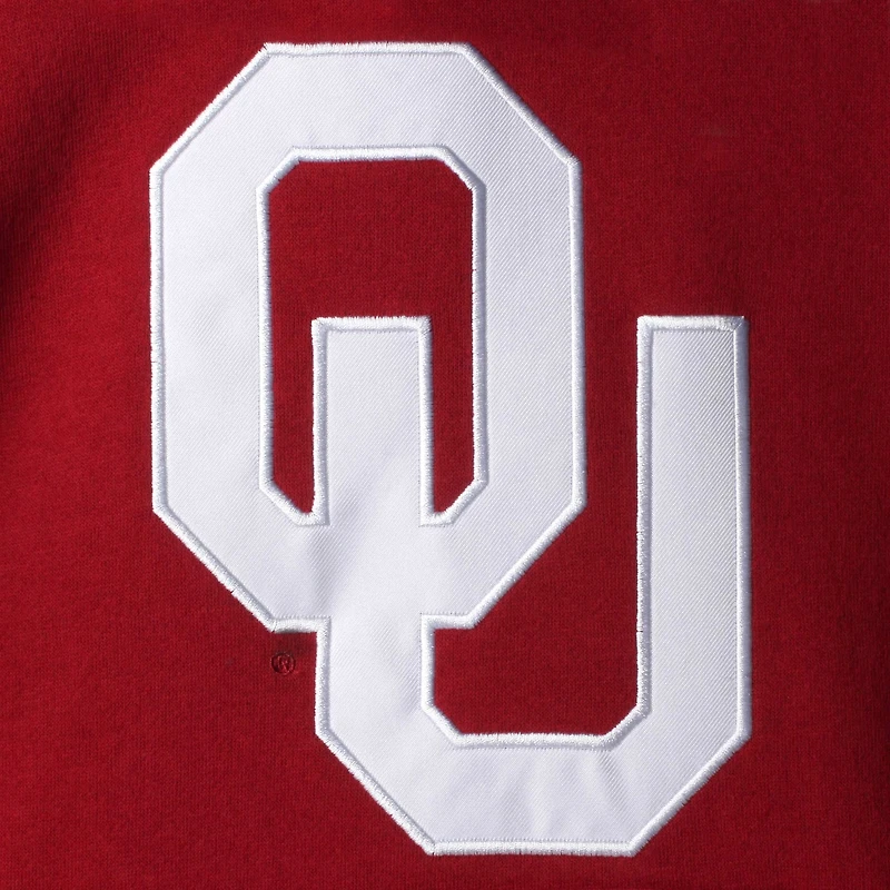 Sweat à capuche pour jeunes Oklahoma Sooners, rouge cramoisi, avec grand logo
