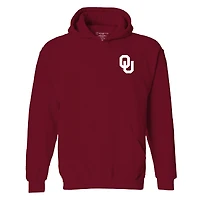 Sweat à capuche classique des Sooners de l'Oklahoma, couleur rouge cramoisi, pour les fêtes fin d'année
