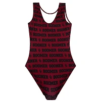 Youth Crimson Oklahoma Sooners Elite Spirit Leotard
