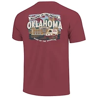 Youth  Crimson Oklahoma Sooners Local Campus Scene T-Shirt