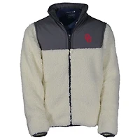 Youth Garb Charcoal Oklahoma Sooners Teddy Sherpa Jacket