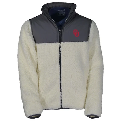 Youth Garb Charcoal Oklahoma Sooners Teddy Sherpa Jacket