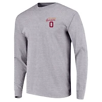 Youth Gray Oklahoma Sooners Retro Script Long Sleeve T-Shirt