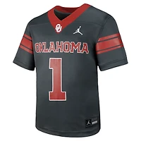 Youth Jordan Brand #1 White Oklahoma Sooners Untouchable Replica Game Jersey