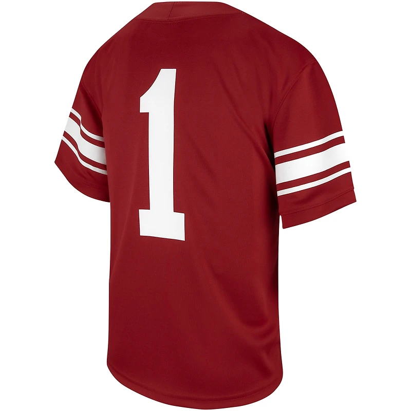 Maillot de jeu réplique Jordan Brand #1 Crimson Oklahoma Sooners Untouchable pour jeunes