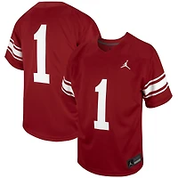 Youth Jordan Brand #1 Crimson Oklahoma Sooners Untouchable Replica Game Jersey