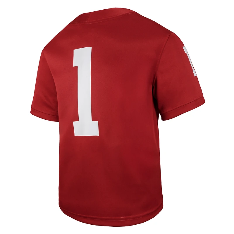 Youth Jordan Brand #1 Crimson Oklahoma Sooners Untouchable Replica Game Jersey