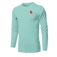 Youth  Light Green Oklahoma Sooners Merry Christmas Tree Long Sleeve T-Shirt
