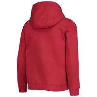 Youth Nike Crimson Oklahoma Sooners Club Fleece Pullover Hoodie
