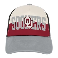 Casquette ajustable Youth Outerstuff Crimson/Cream Oklahoma Sooners Modern Fan Trucker